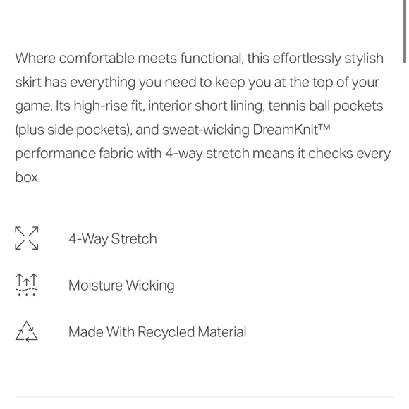 Vuori Halo Performance Skort Sz L - Picture 5 of 7